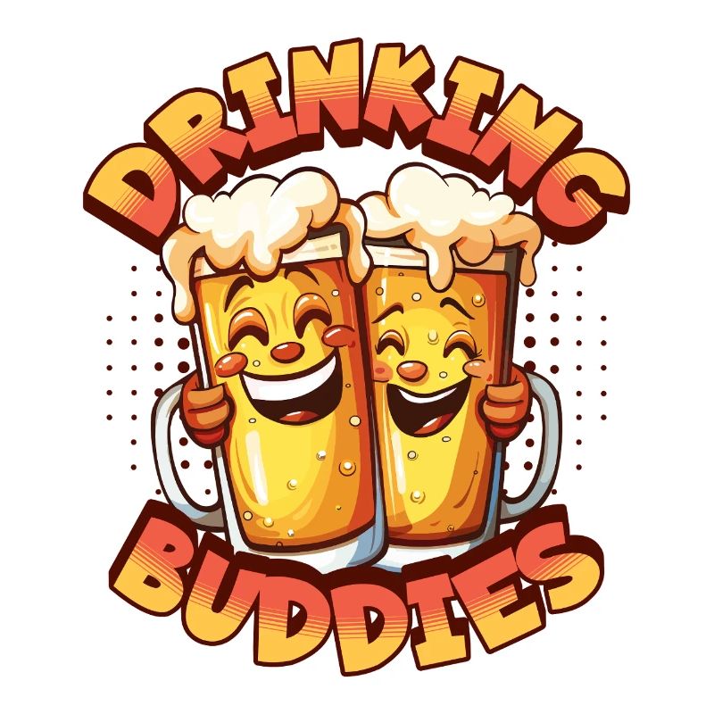 Beer Drinking Buddies Partnerlook Beer Mugs Funny
