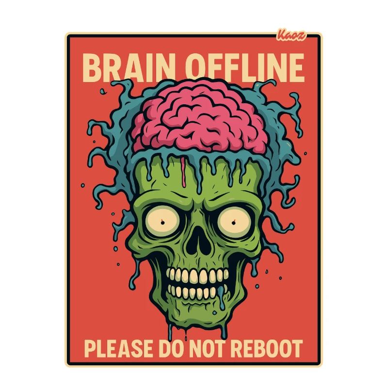 Zombie with an open brain is offline