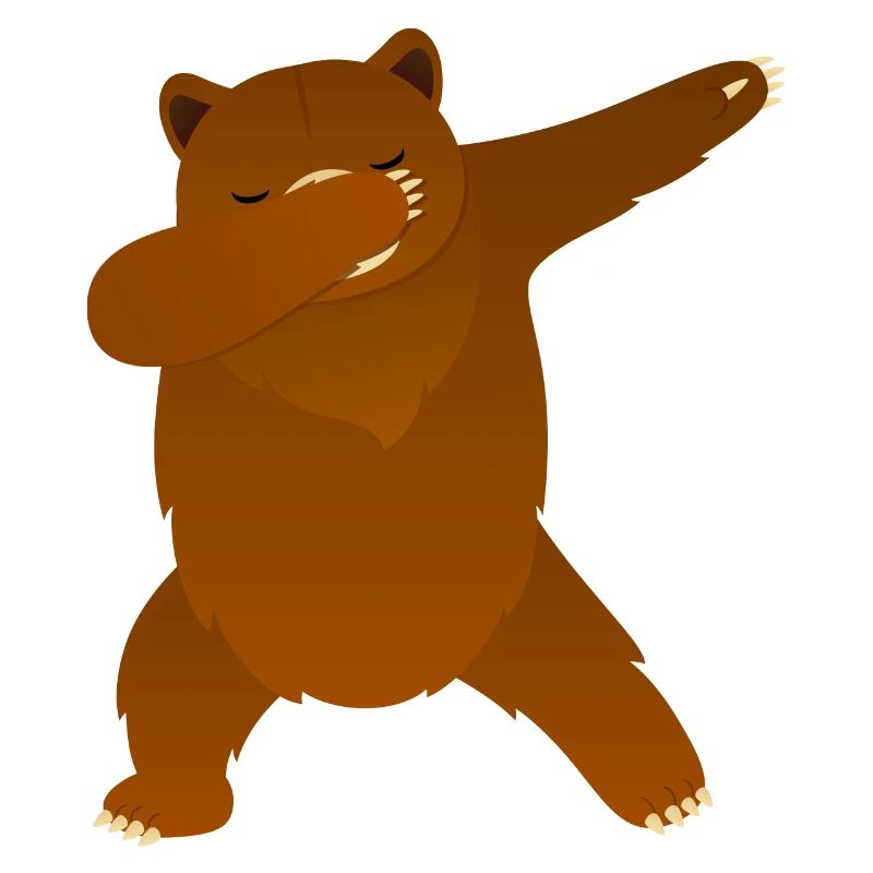 Brown Bear Dab Dance - Cool Gift