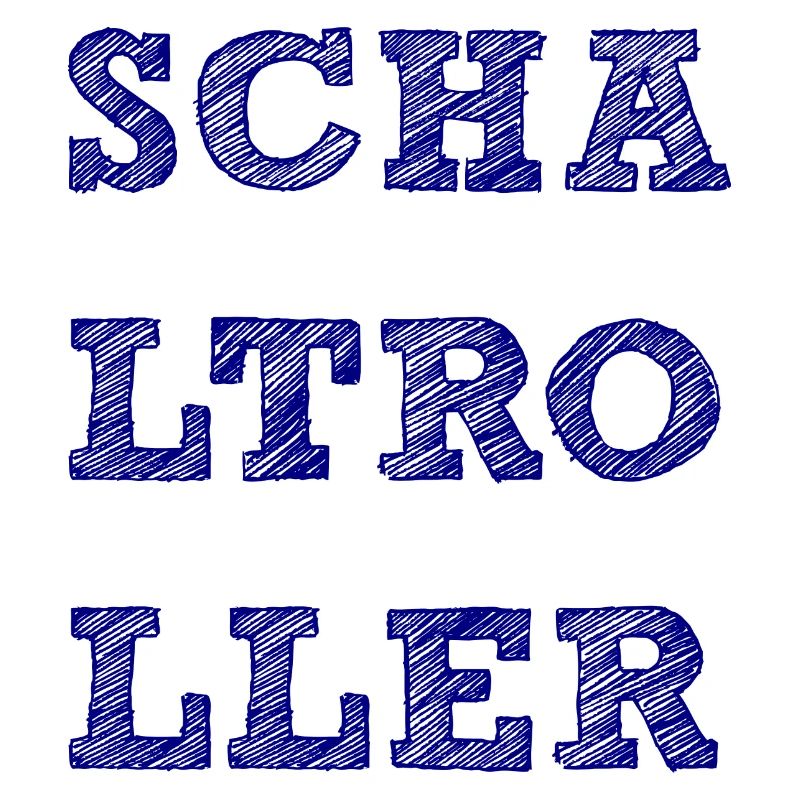 Schaltroller Schritzug schraffiert