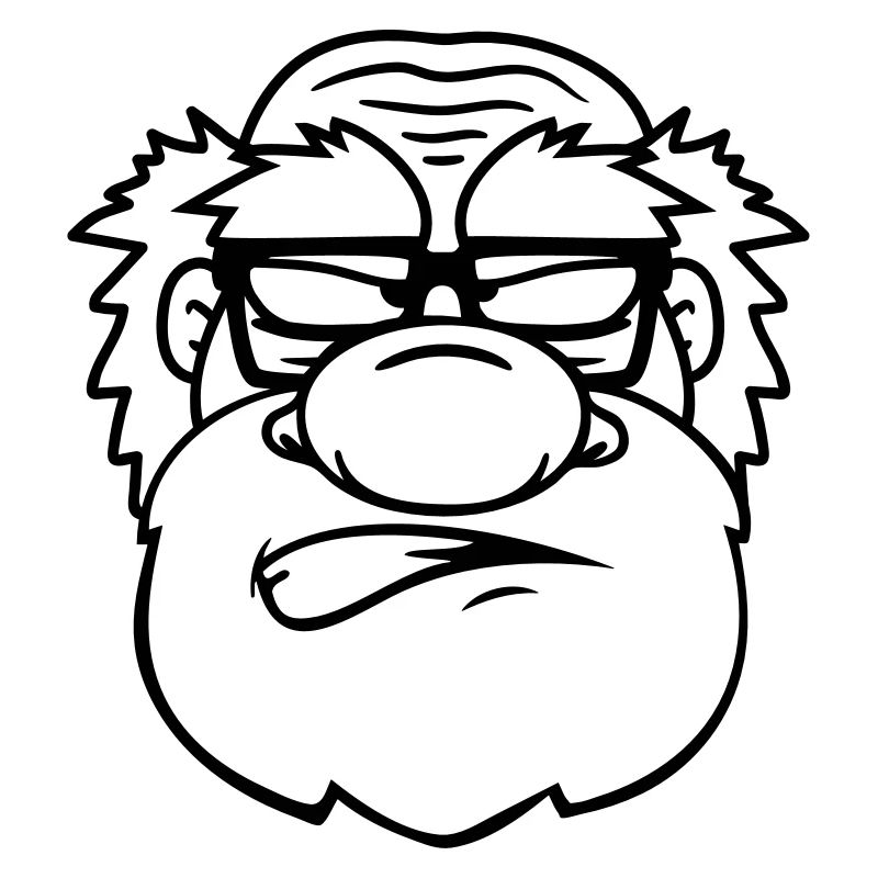 face head evil annoyed wuetend sour Schlec