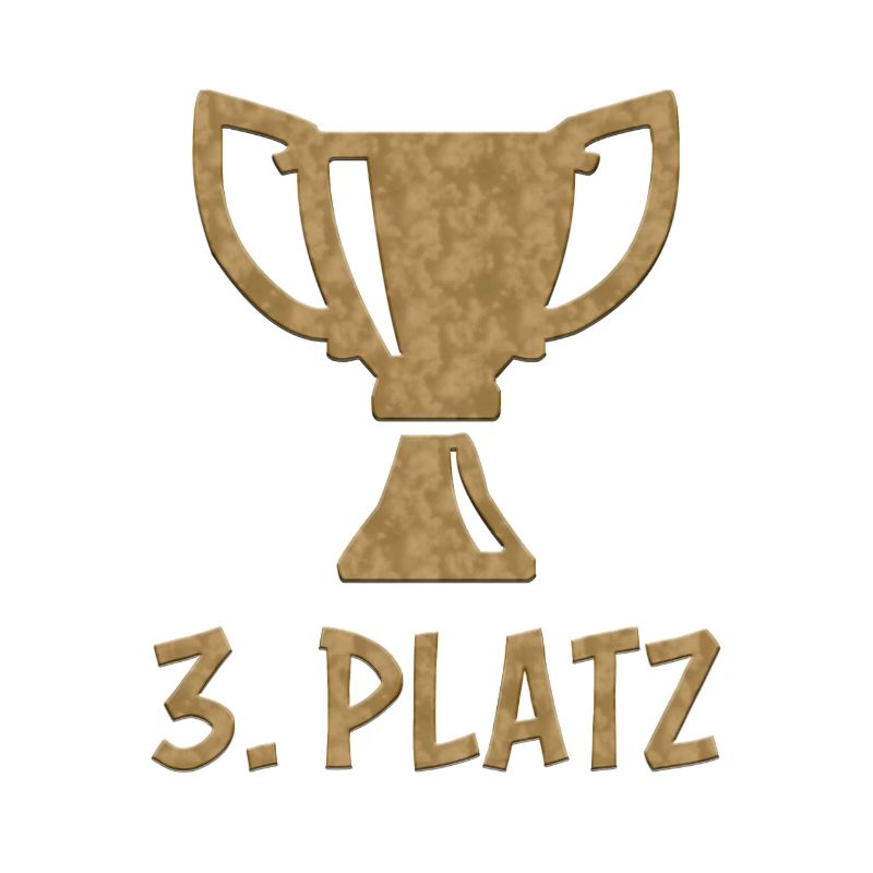 3. Platz Bronze Sieger Gewinner Winner Dritter
