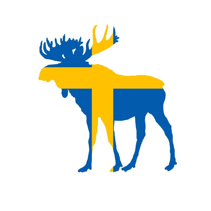 Drapeau de l’élan en Suède