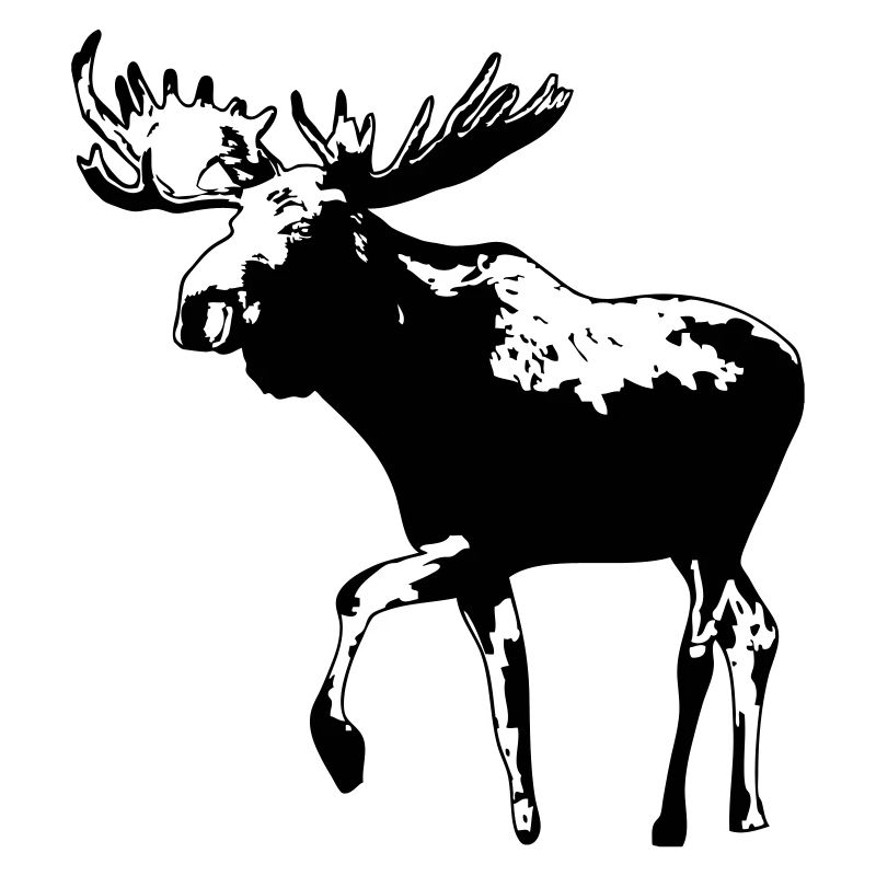 élan - moose - elk - hunting - hunter