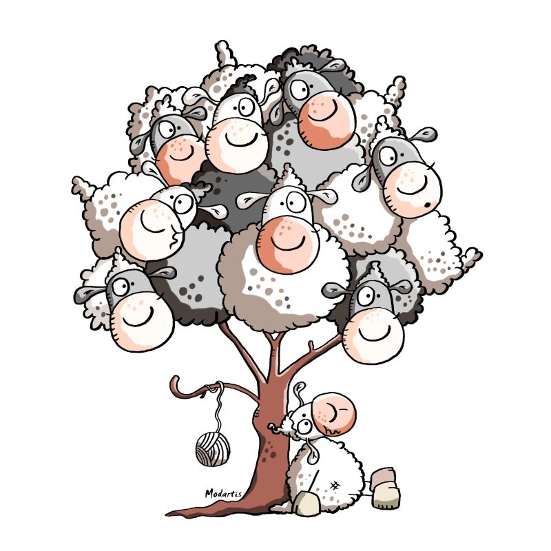 Funny Sheep Tree