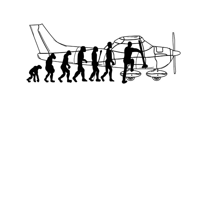 Evolution Piloten Pilot Flugzeug fliegen