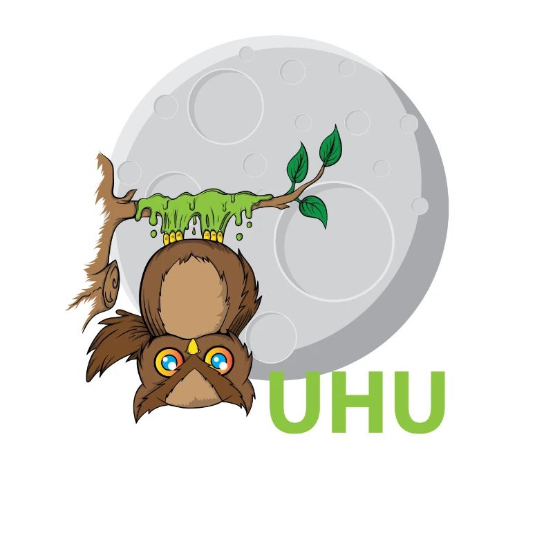 Uhu Eule Vogel Kleber