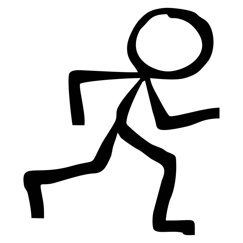 Strichmännchen Läufer läuft