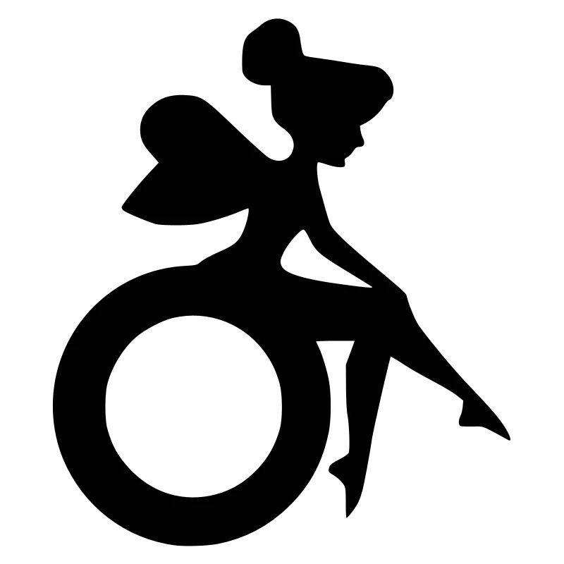 Bild einer Fee im Rollstuhl #