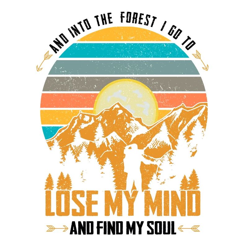 And into the forest | Wanderer Wandern Geschenk