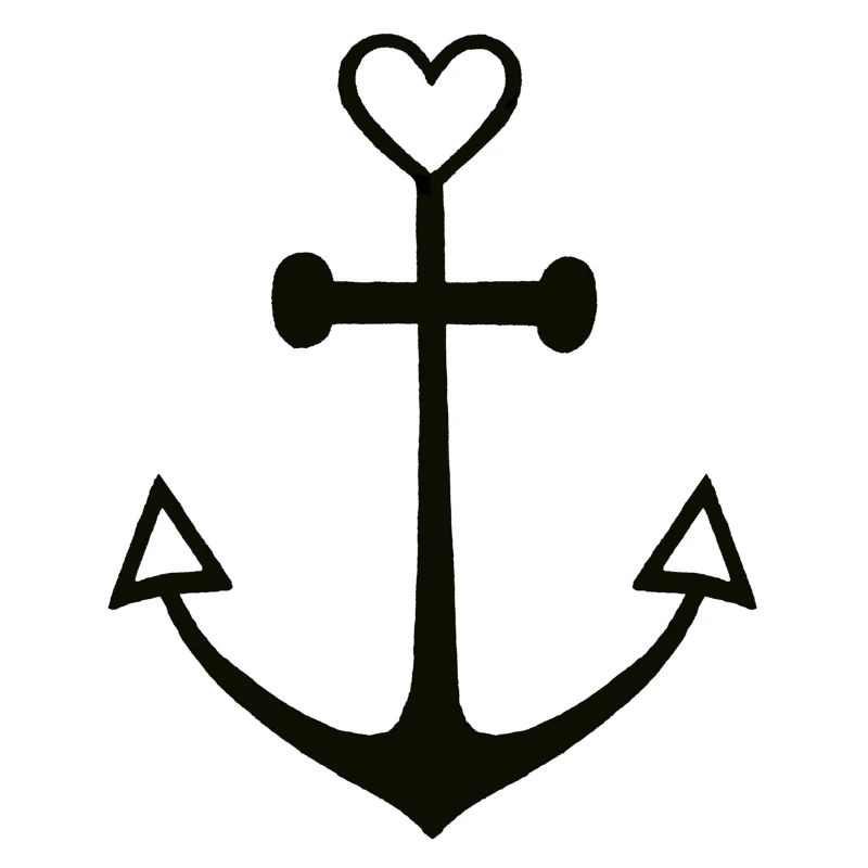 Cute Lines Anker Anchor Glaube Liebe Hoffnung Tatt