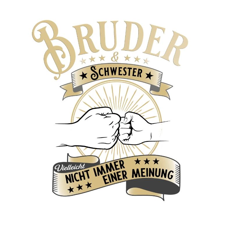 Bruder Schwester vintage Geburtstag Geschenk