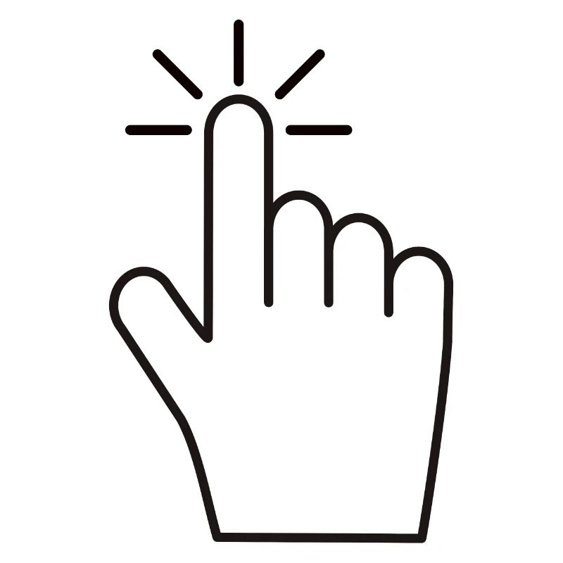 Click Here - Index Finger Click Icon