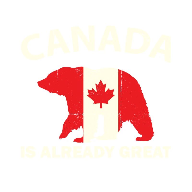 OURS DU DRAPEAU CANADIEN LE CANADA EST DÉJÀ UN GRAND CANADA