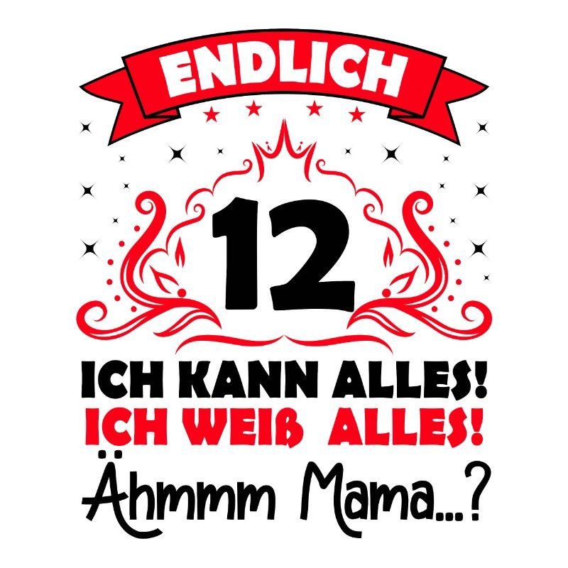 12 Geburtstag Mädchen Junge Fun Geschenk lustig