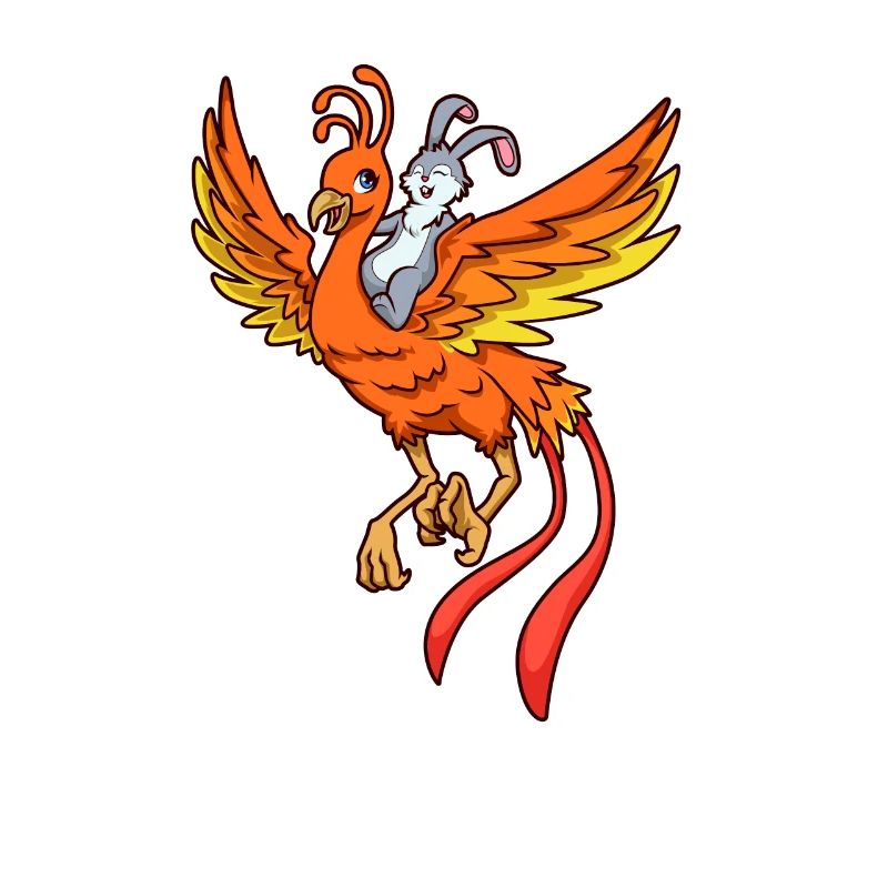 Rabbit rides on Phoenix