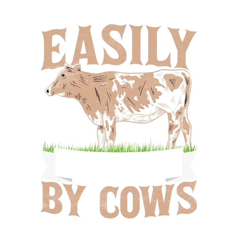 Easily Distracted By Cows Cattle Farmer Farm Anima