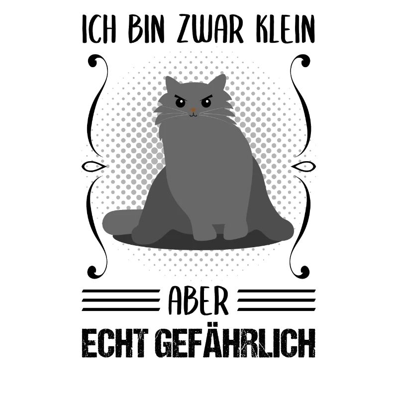 Katze Klein Aber Gefährlich Cooler Spruch Geschenk
