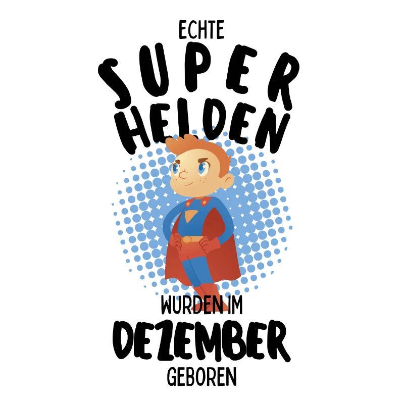 Echte Superhelden wurden im Dezember geboren Junge