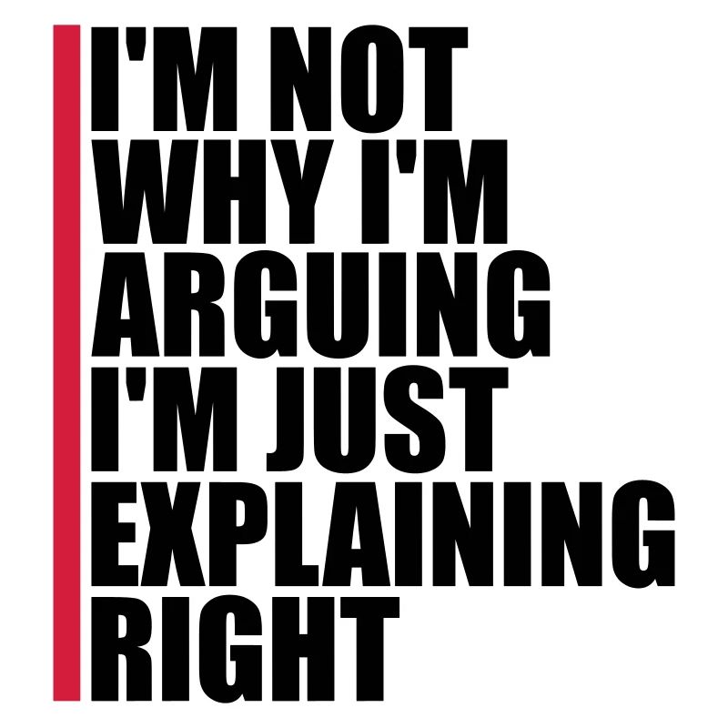 I m not arguing