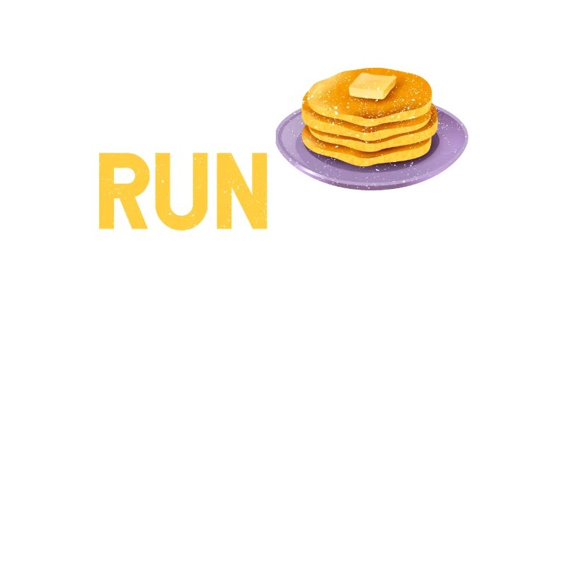 Funny pancake lover marathon runner