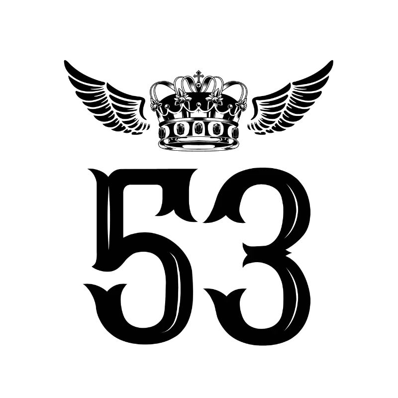 53 Number crown