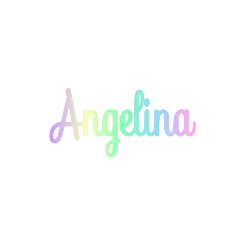 ANGELINA Rainbow Minimalist Cursive