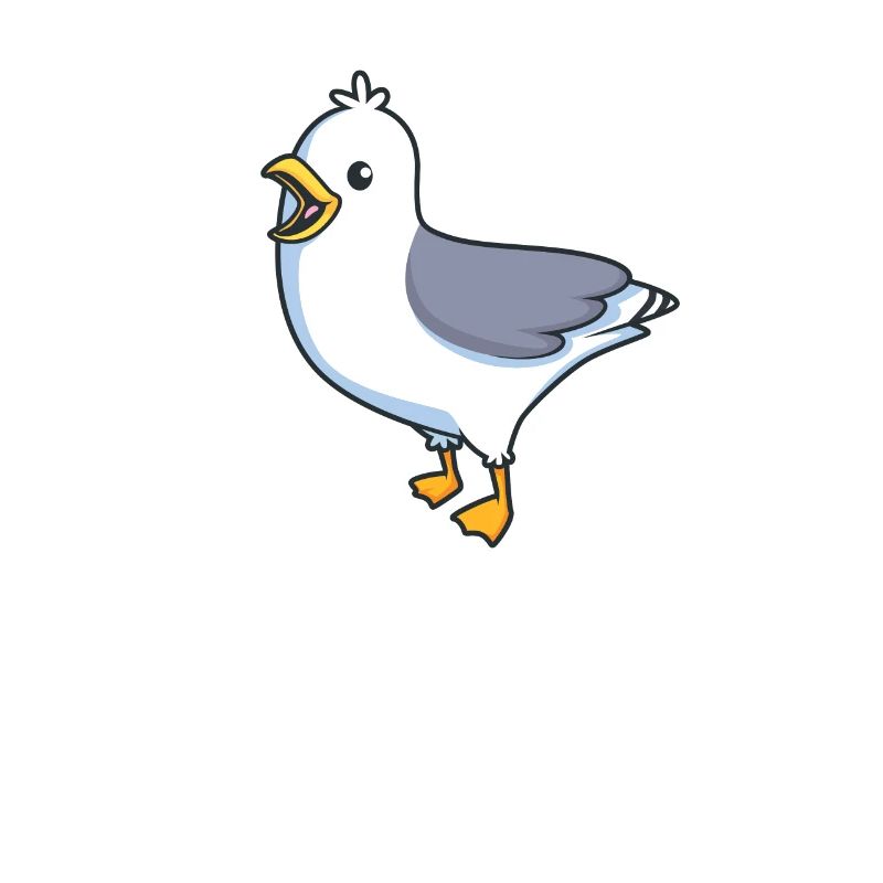 Kawaii Silver Gull