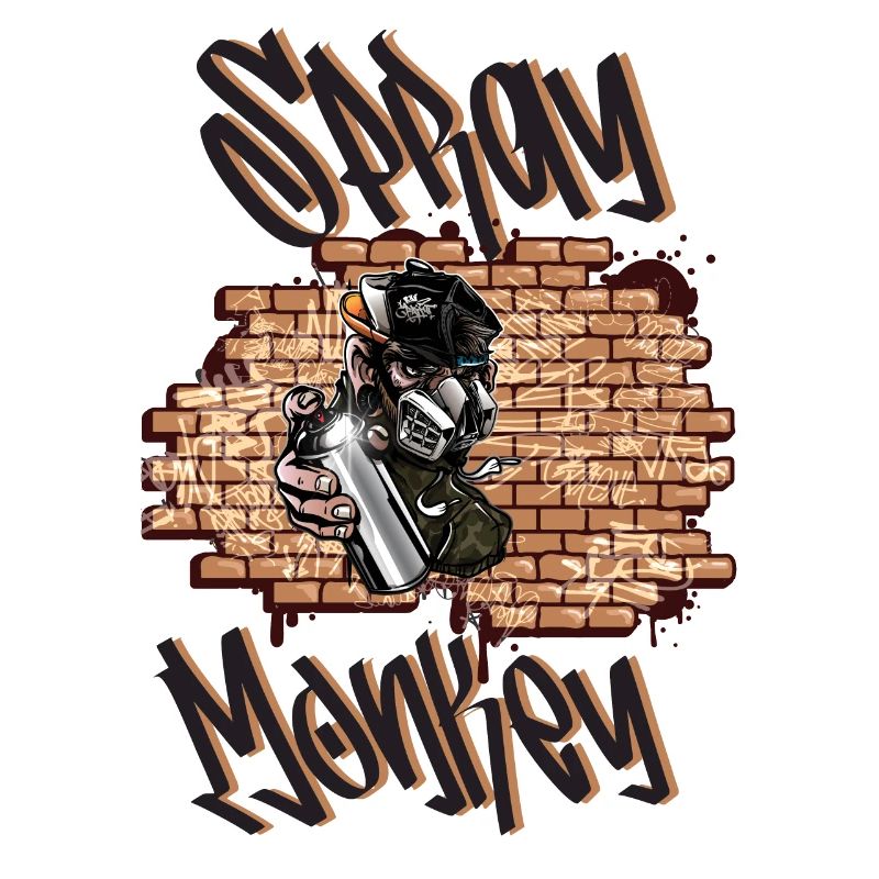 Spray Monkey Graffiti