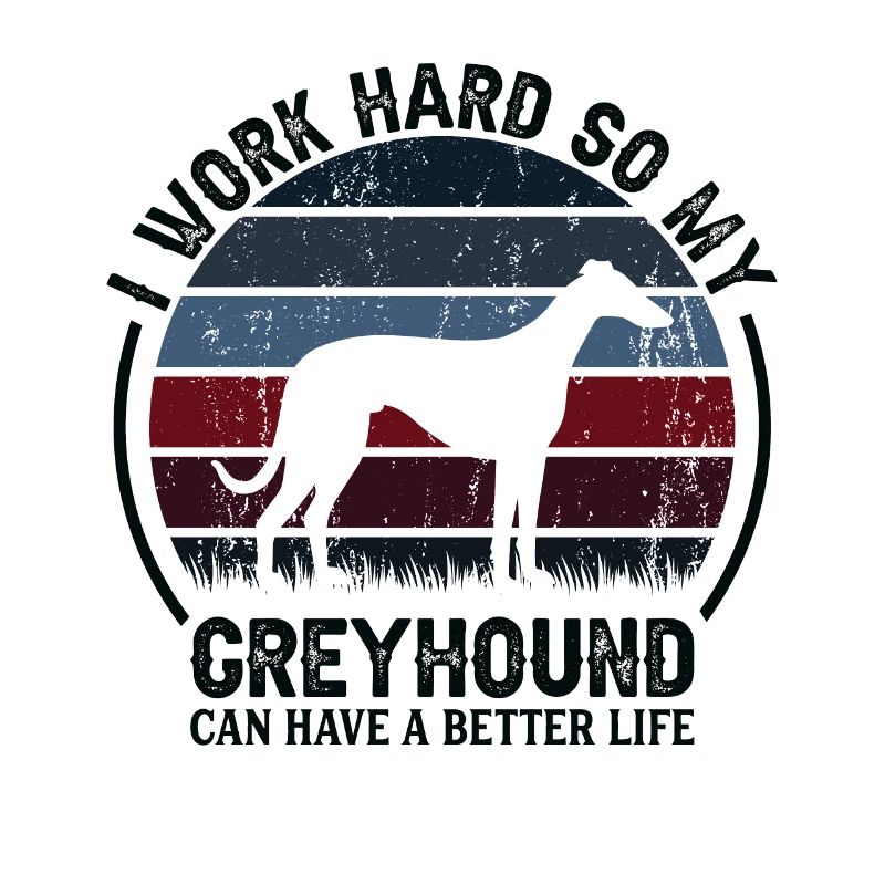 Hard work - Retro Greyhound