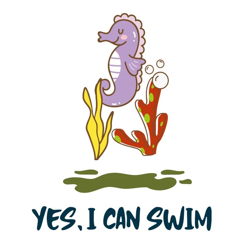 Seepferdchen ich kann schwimmen scuba Geschenkidee