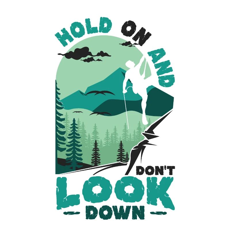 Ne regardez pas vers le bas Bloc, escalade.