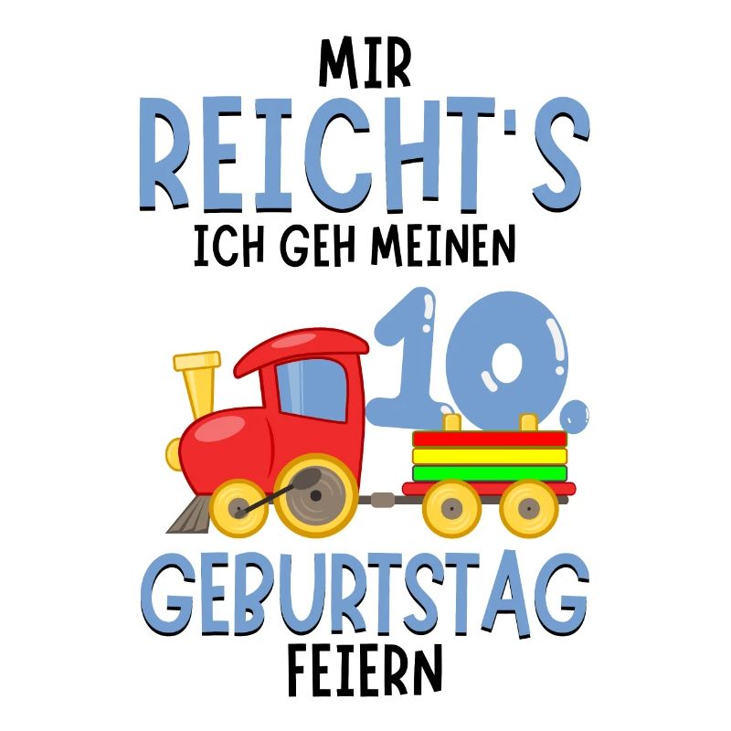 10. Geburtstag Geburtstagsgeschenk mit Eisenbahn