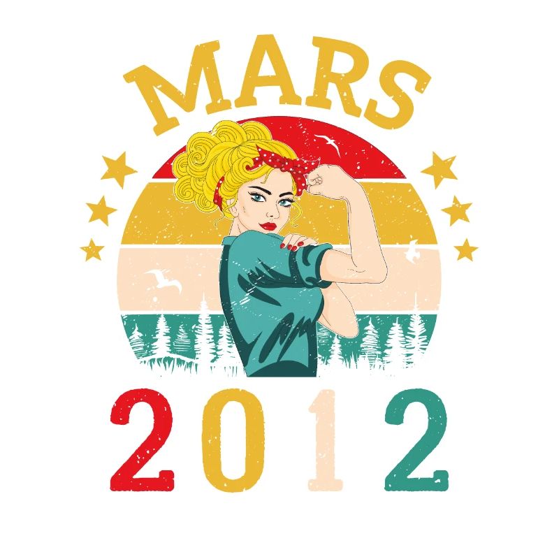 Mars 2012 Anniversaire Idée Cadeau Vintage 2012