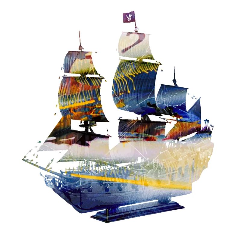 segelschiff,Schiff,Boot,Graffiti, Blau, Malerei