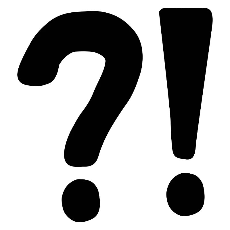 | question mark Exclamation point | | icon Confused