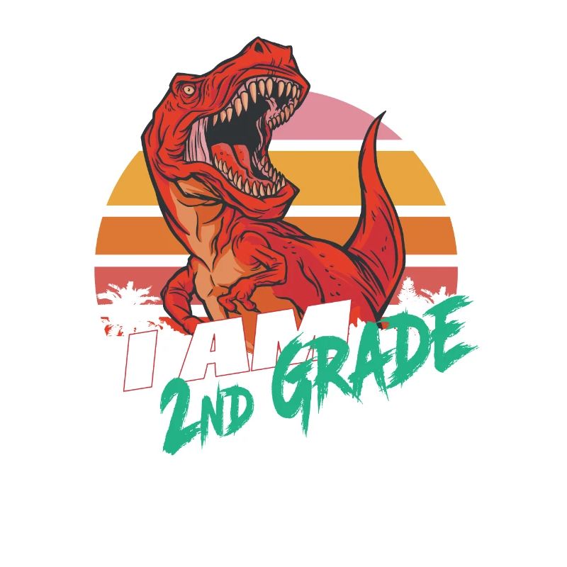 I am 2nd Grade, Second Grader - T-REX