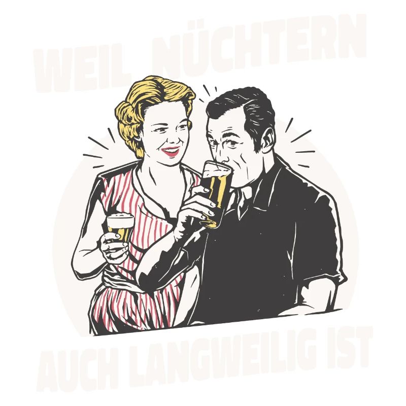 Nüchtern zu schüchtern Biertrinker Alkohol Mann