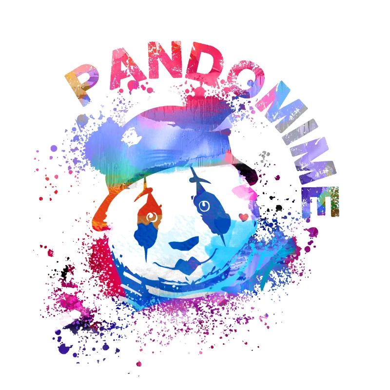 pandomime, panda, pantomime, graffiti