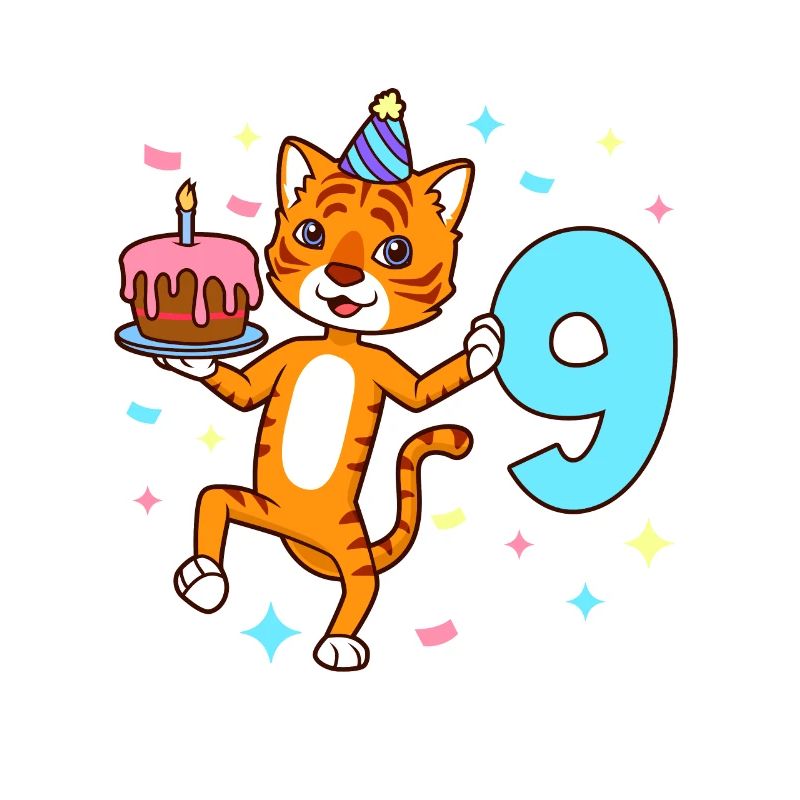 Avec Tiger - Anniversaire de garçon 9 ans