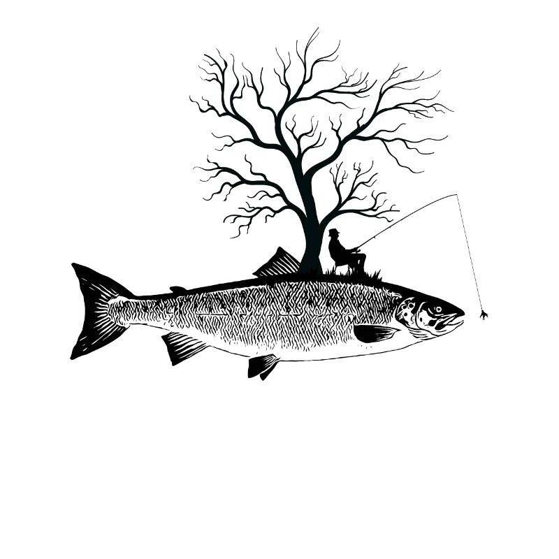 Graphic Tree - Fish Salmon