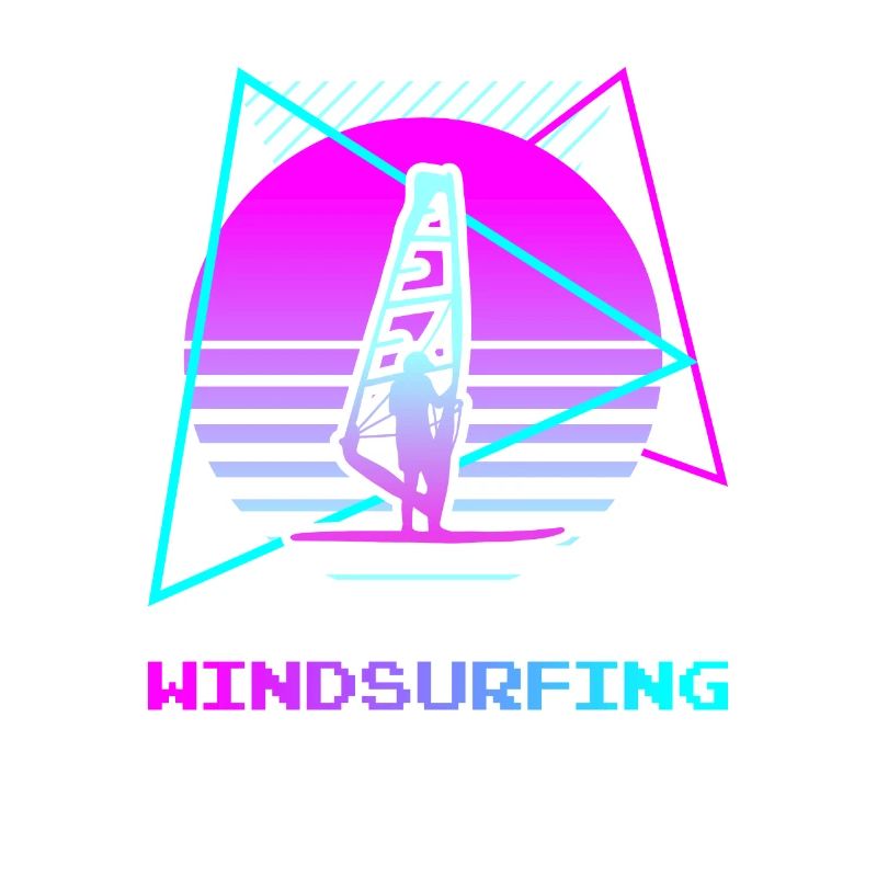 Retro Vintage Classic Windsurfing Windsurfer