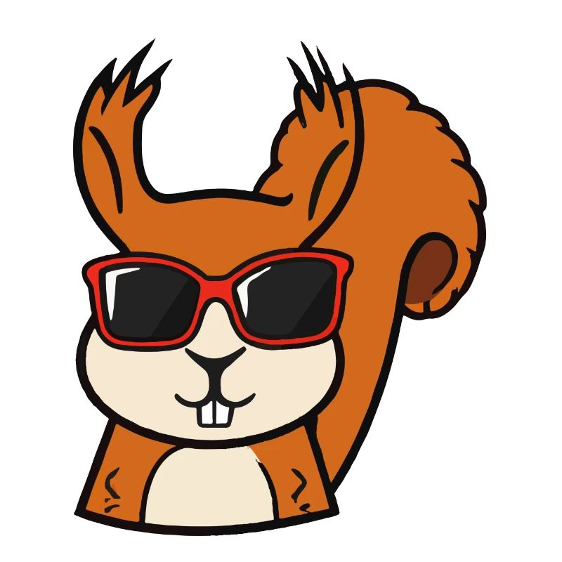 Squirrel with sunglasses Funny