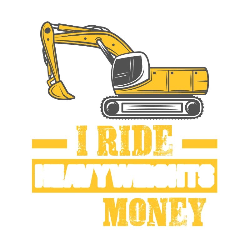 Construction Worker Excavator Job Crew Construction Site