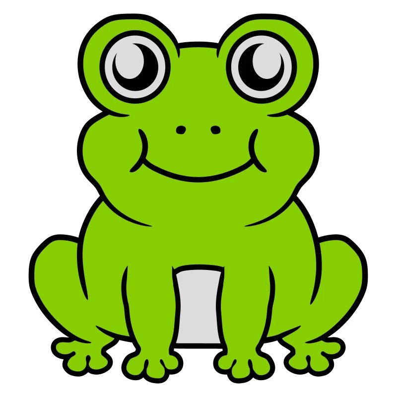 Kleiner sitzender süßer Frosch