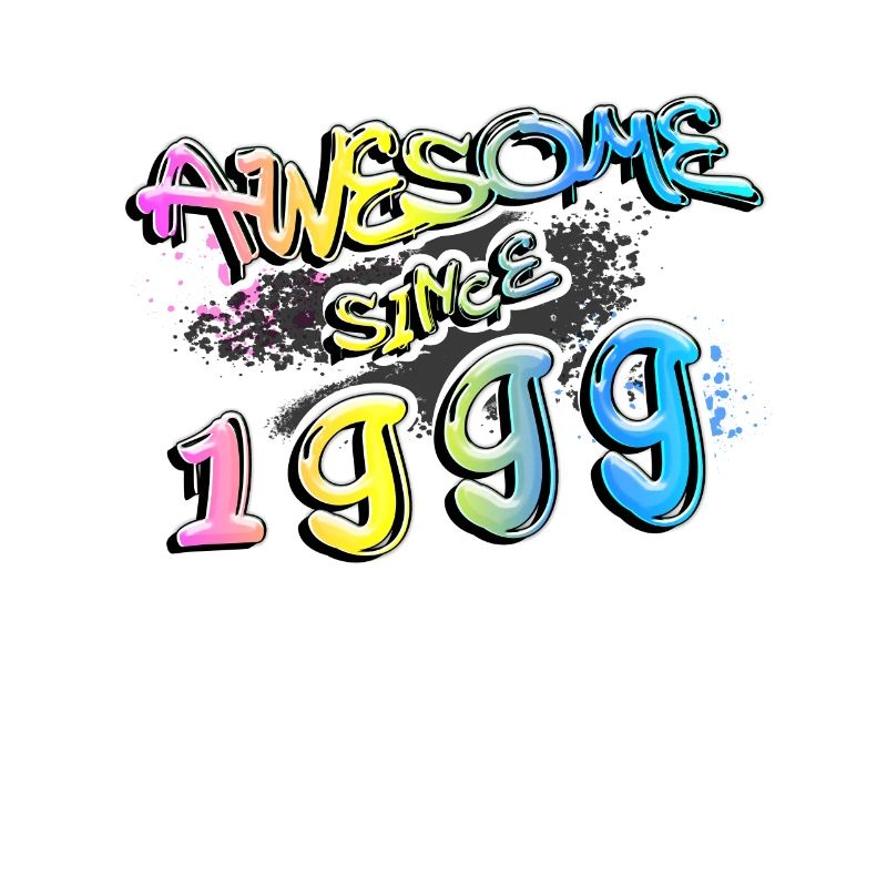 Awesome since 1999 Graffiti Motif