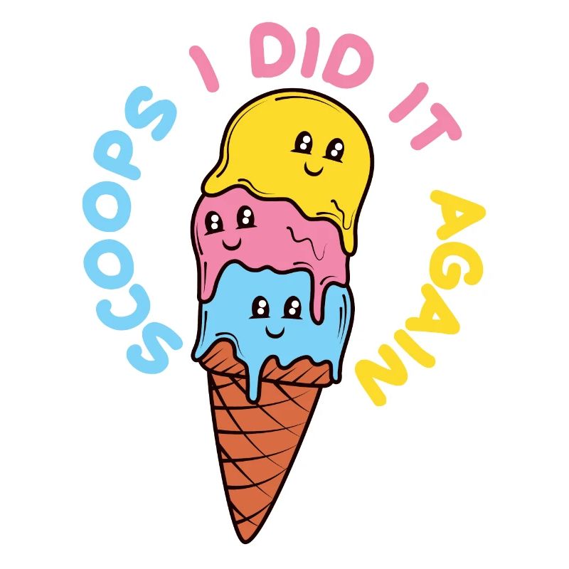 Ice cream logo Summer Soft Ice Cream Gift Idea
