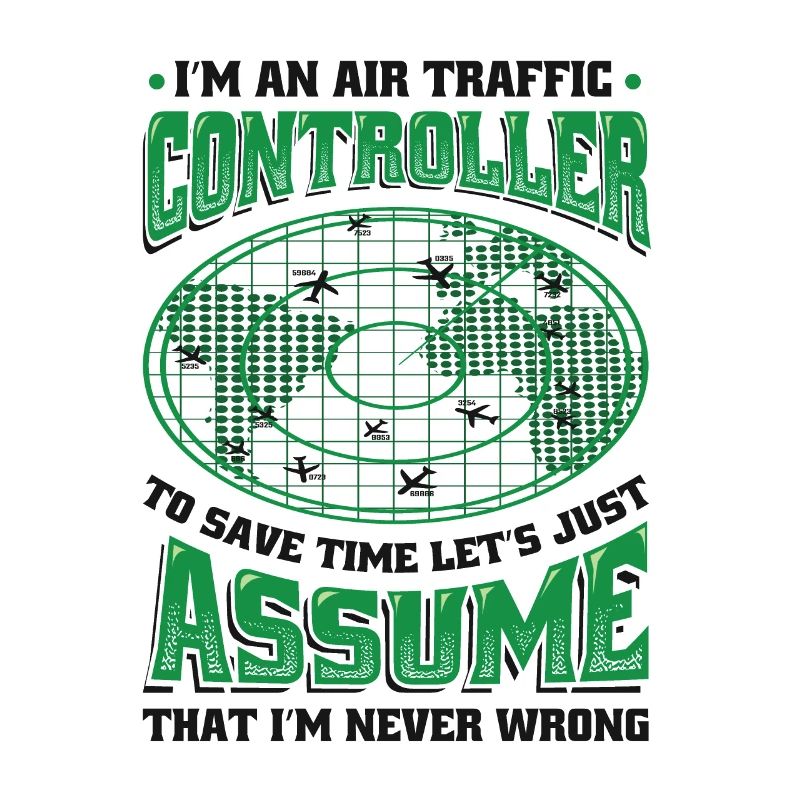 Air traffic controller, radar flight control.