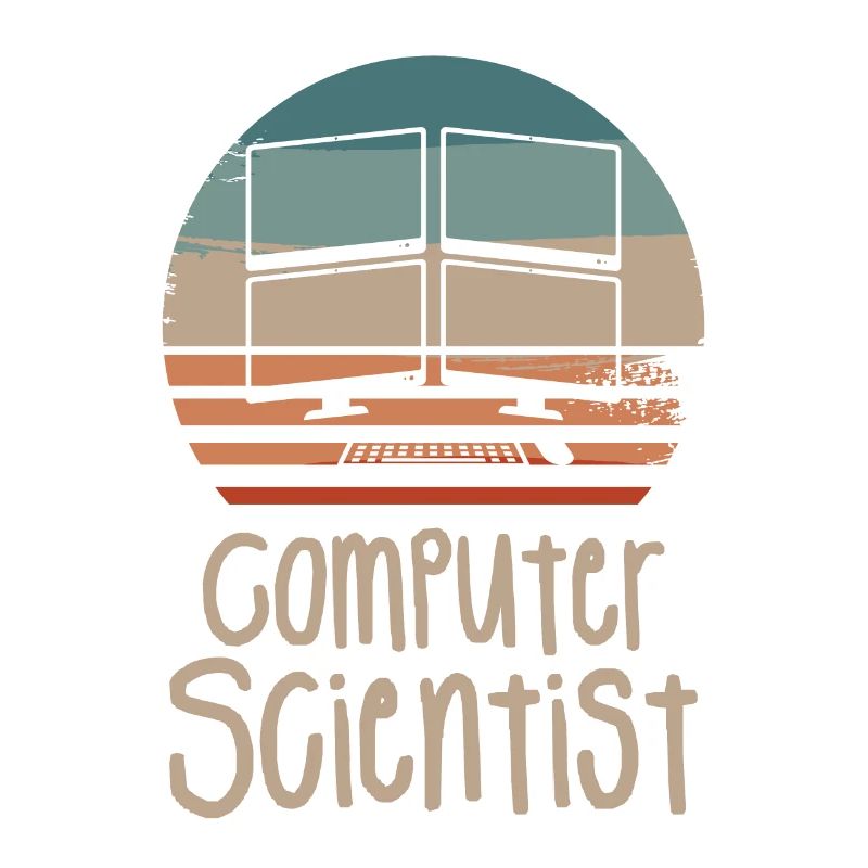 Retro Vintage Computer Scientist Information