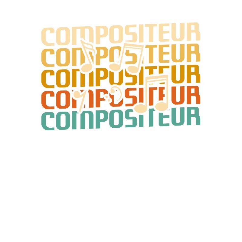 Retro Compositeur Composition Musicale